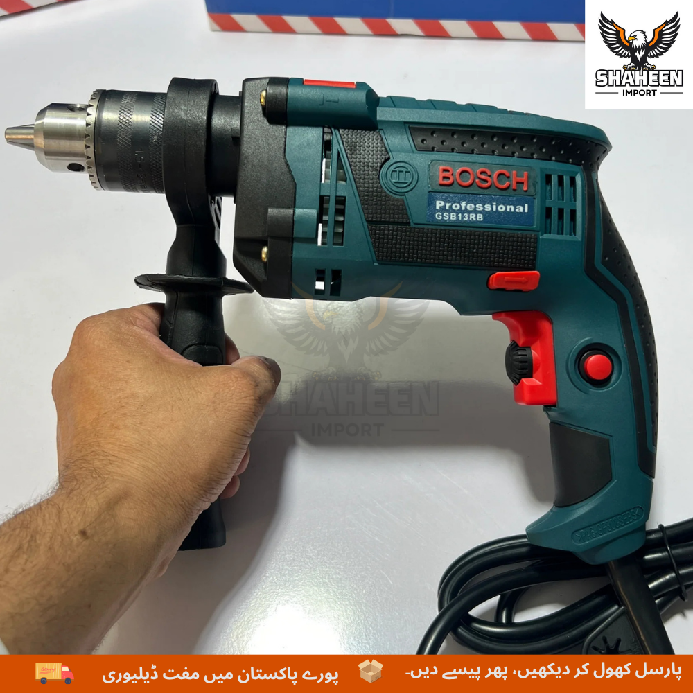 GB016 Professional Heavy Duty Electric Drill – High Performance Power Tool with Side Handle