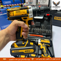 DeWalt 48V Cordless Hammer Drill – 3-in-1 Multifunction Power Tool with Dual Lithium Batteries