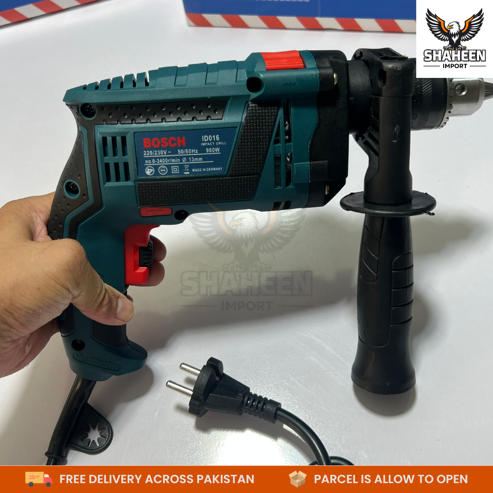 GB016 Professional Heavy Duty Electric Drill – High Performance Power Tool with Side Handle