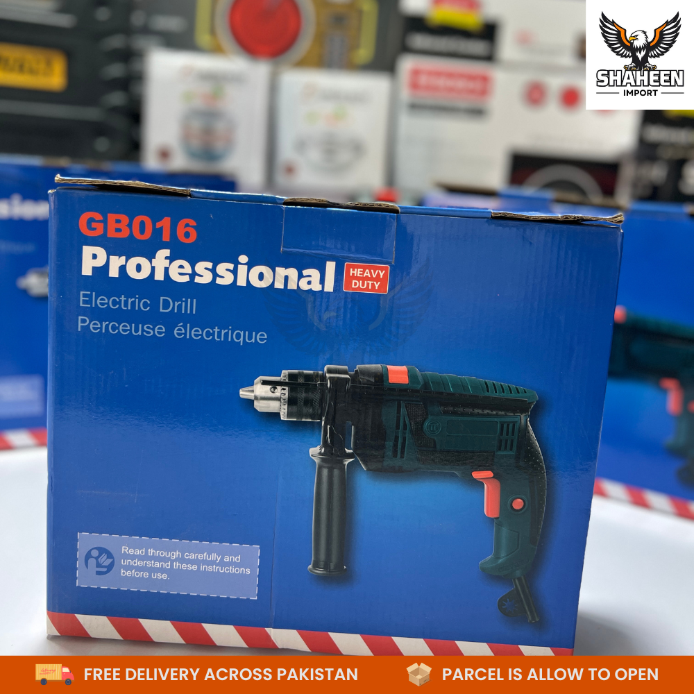 GB016 Professional Heavy Duty Electric Drill – High Performance Power Tool with Side Handle